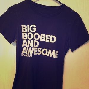 Big boobed and awesome women’s tee